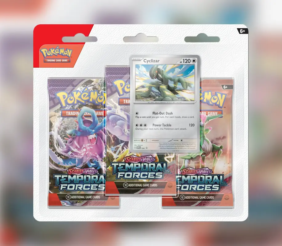 Pokemon Scarlet and Violet 5 Temporal Forces 3 Pack Blister