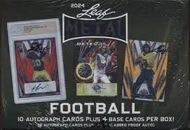 2024 Leaf Metal Football Jumbo Box webp