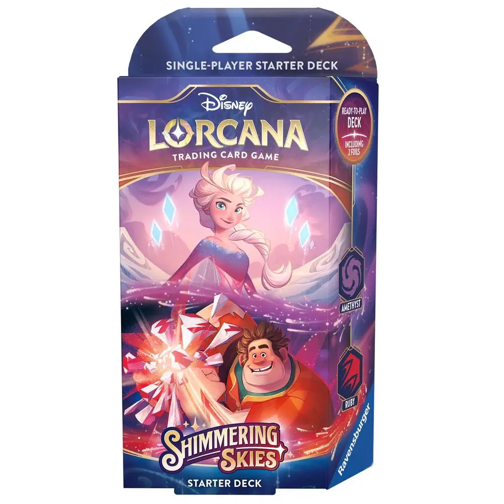 Lorcana Shimmering Skies Starter Deck Amethyst Ruby webp