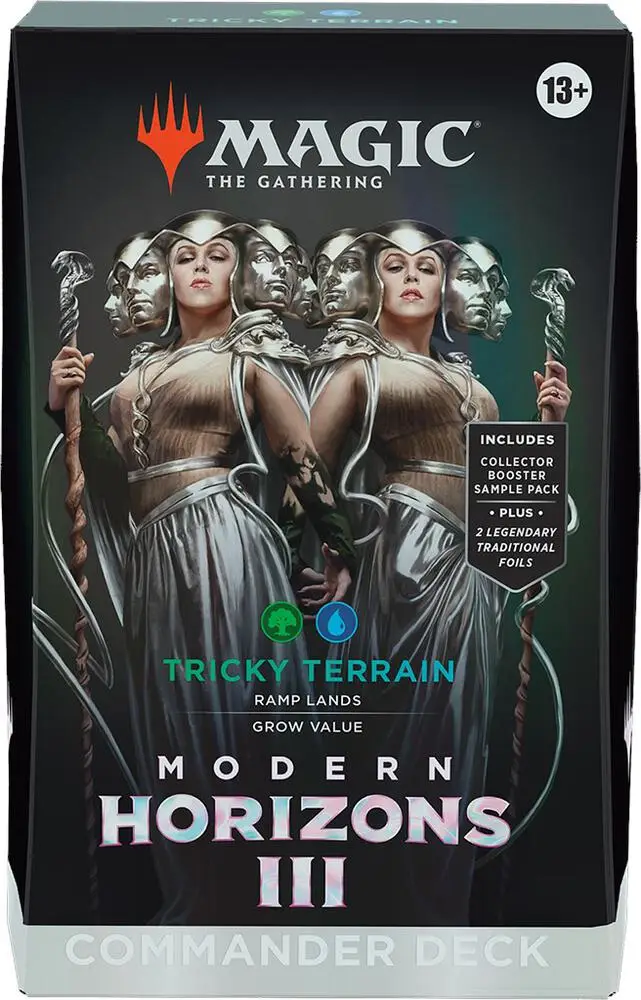 Magic The Gathering Tricky Terrain Modern Horizons III Commander Deck webp