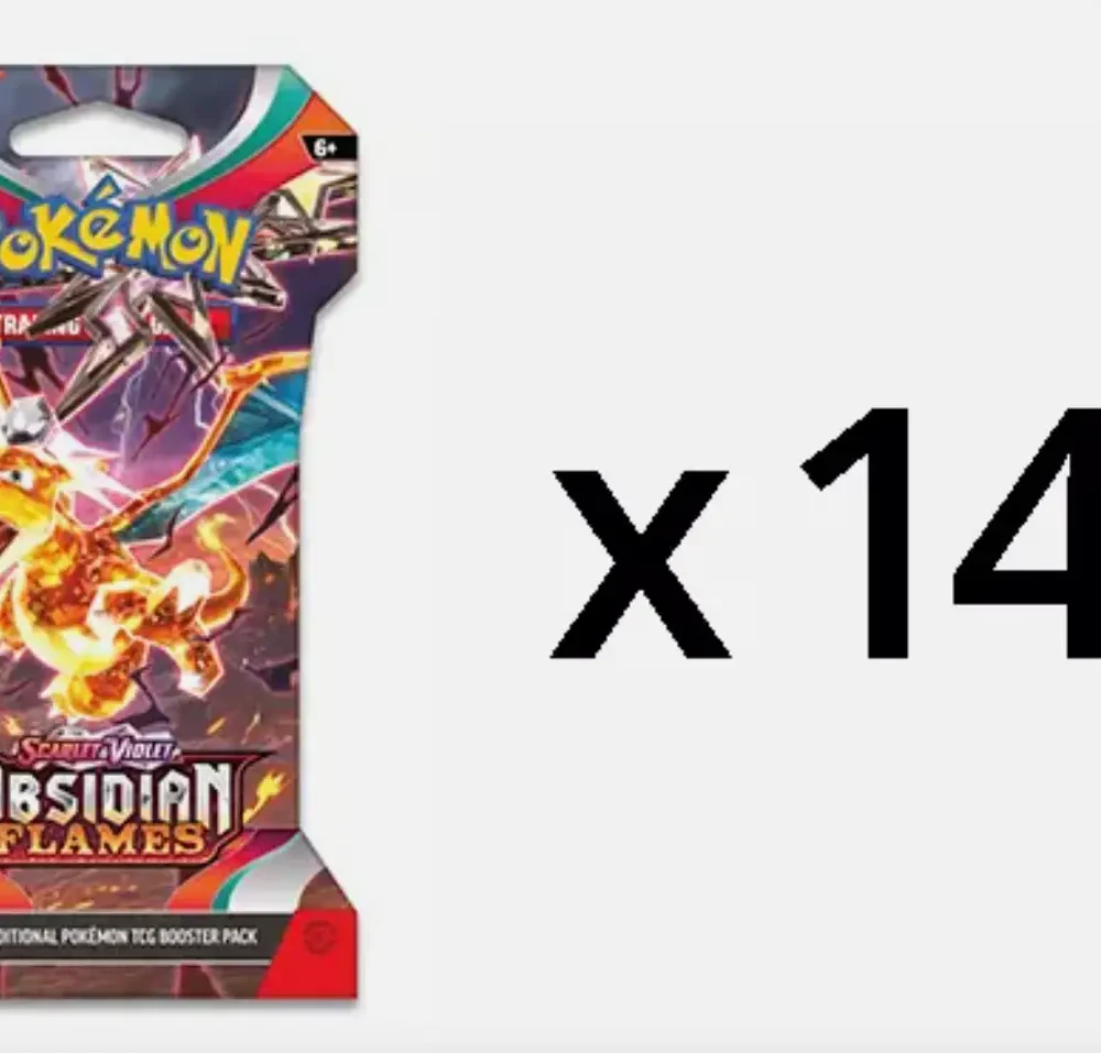 Pokemon Scarlet Violet Obsidian Flames Sleeved Pack Case of 144 webp