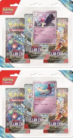 Pokemon Scarlet Violet Stellar Crown Three Pack Blister webp